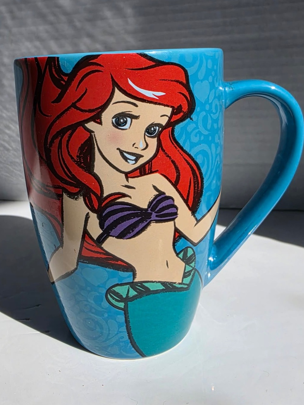 Disney Parks Little Mermaid Ariel “Once I Wake Up” Blue Coffee Mug Cup-